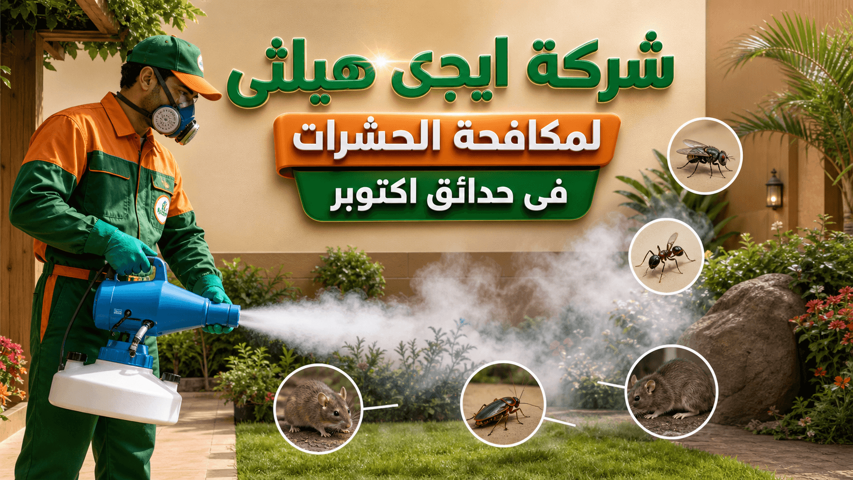 شركة مكافحة حشرات في حدائق اكتوبر