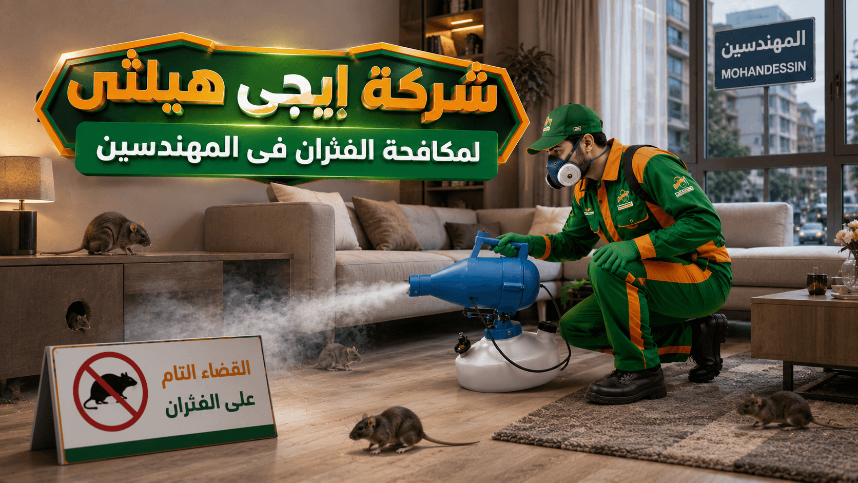 مكافحة الفئران والقوارض في المهندسين