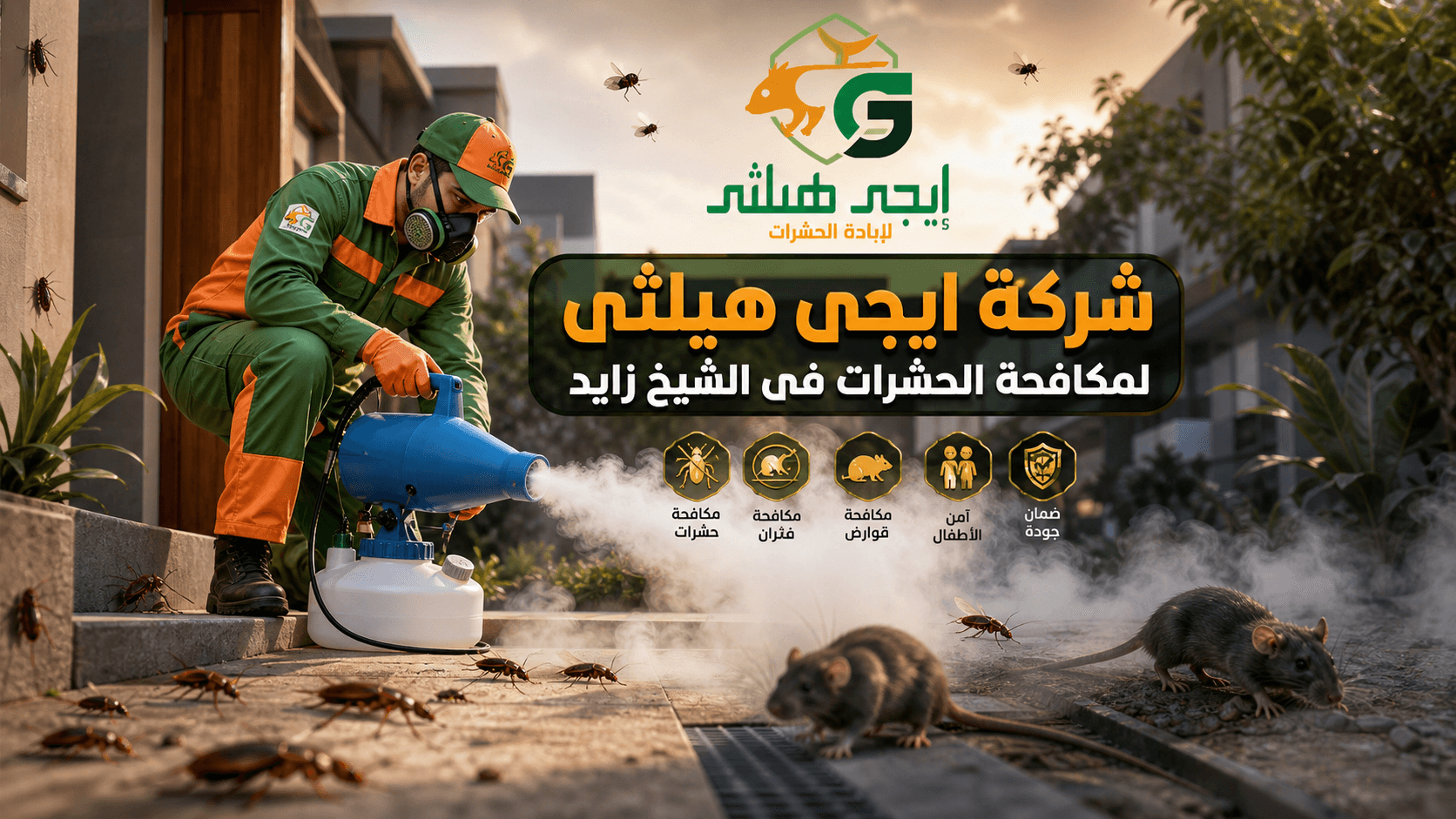 شركة مكافحة حشرات في الشيخ زايد