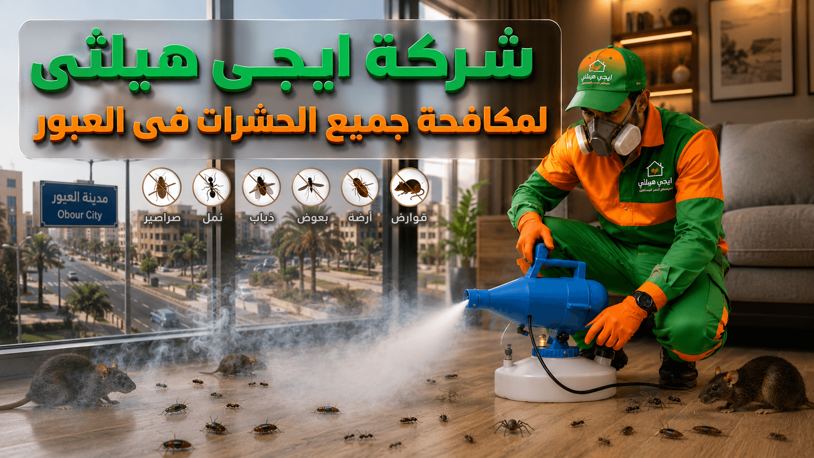 شركة مكافحة حشرات في العبور
