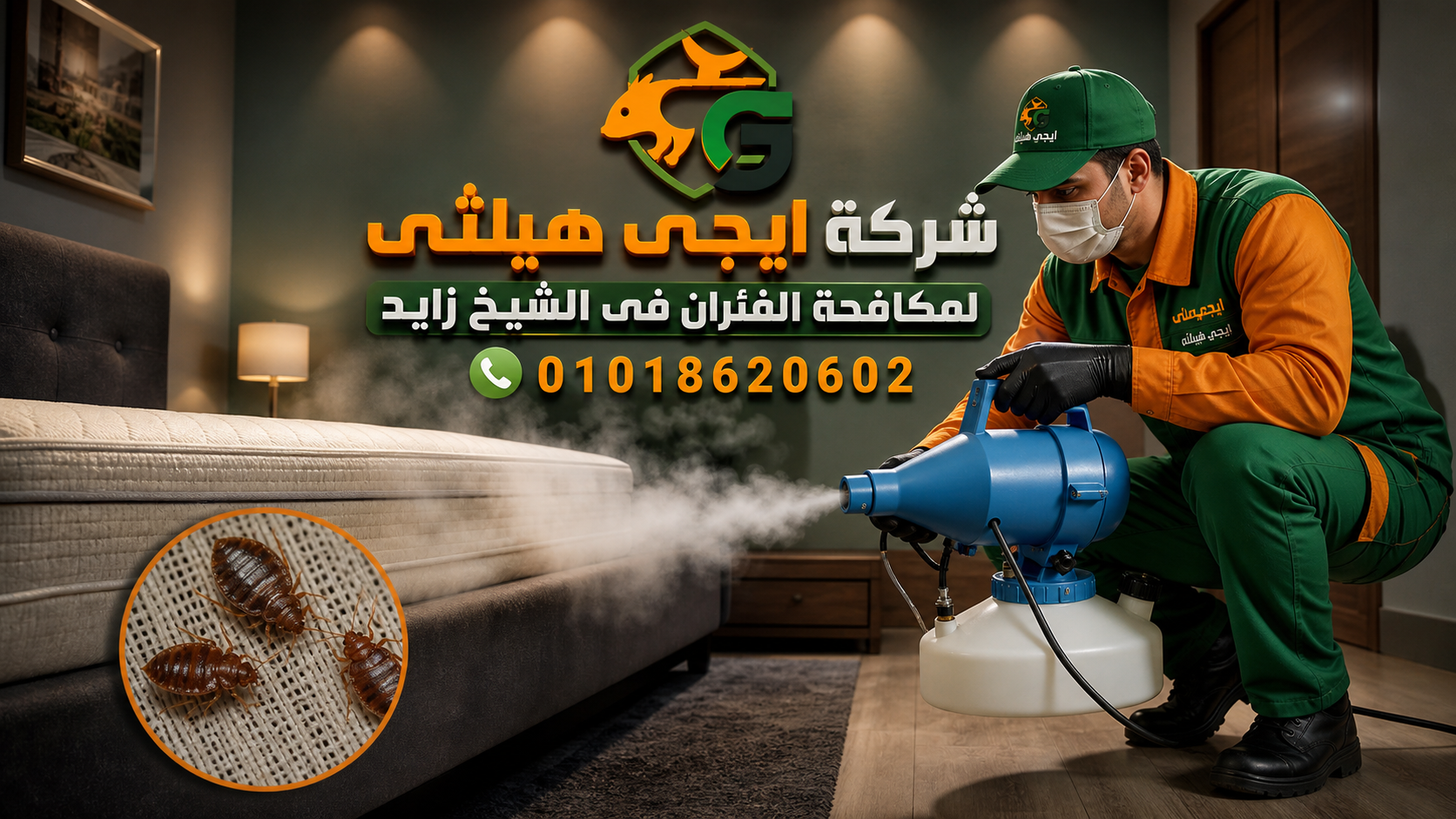 مكافحة بق الفراش في الهرم