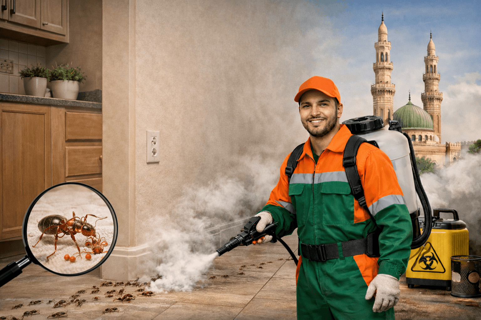 مكافحة النمل فى الغربية