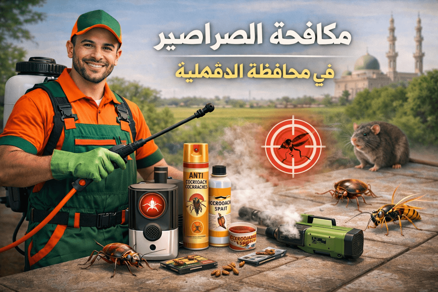 مكافحة الصراصير في الدقهلية