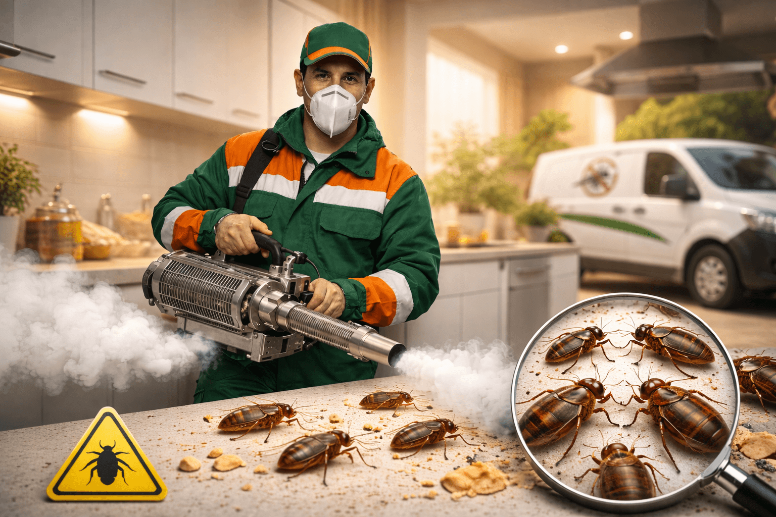 مكافحة الصراصير في الفيوم