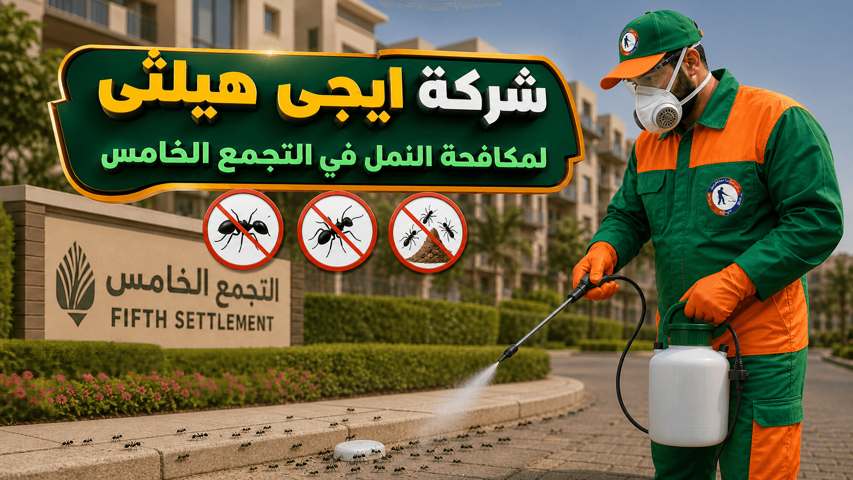 مكافحة النمل في التجمع الخامس