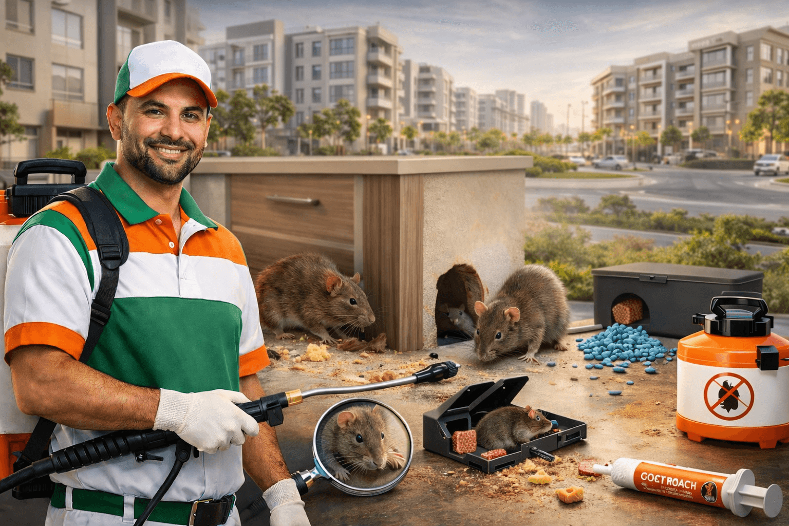 مكافحة الفئران في التجمع الخامس