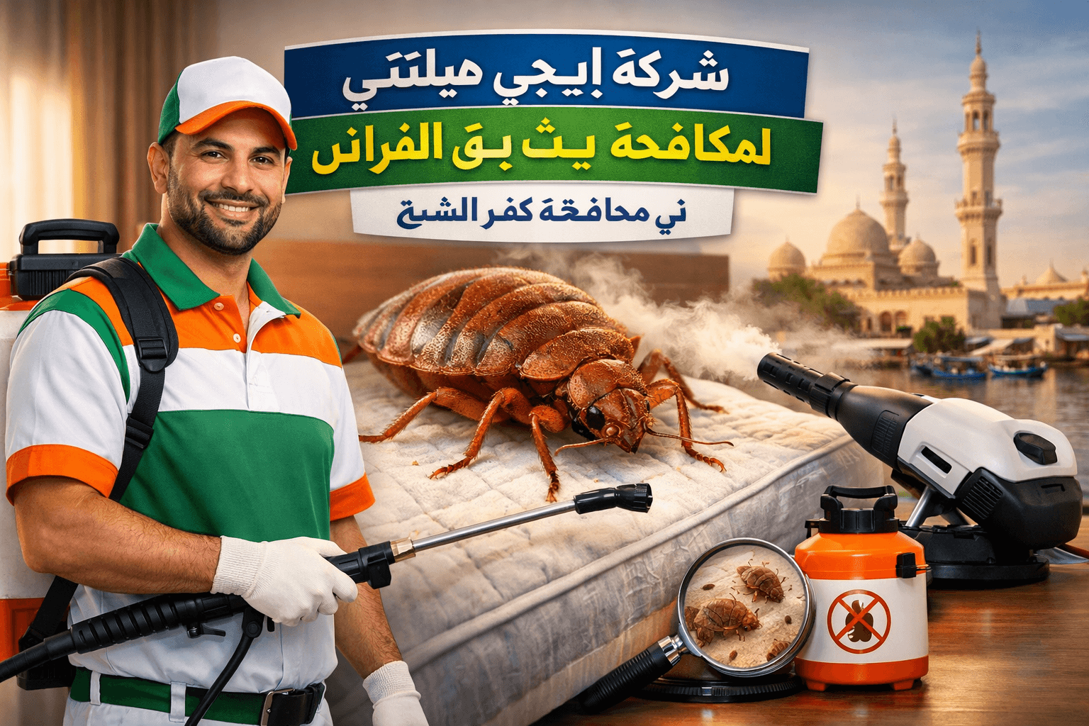 مكافحة بق الفراش فى كفر الشيخ
