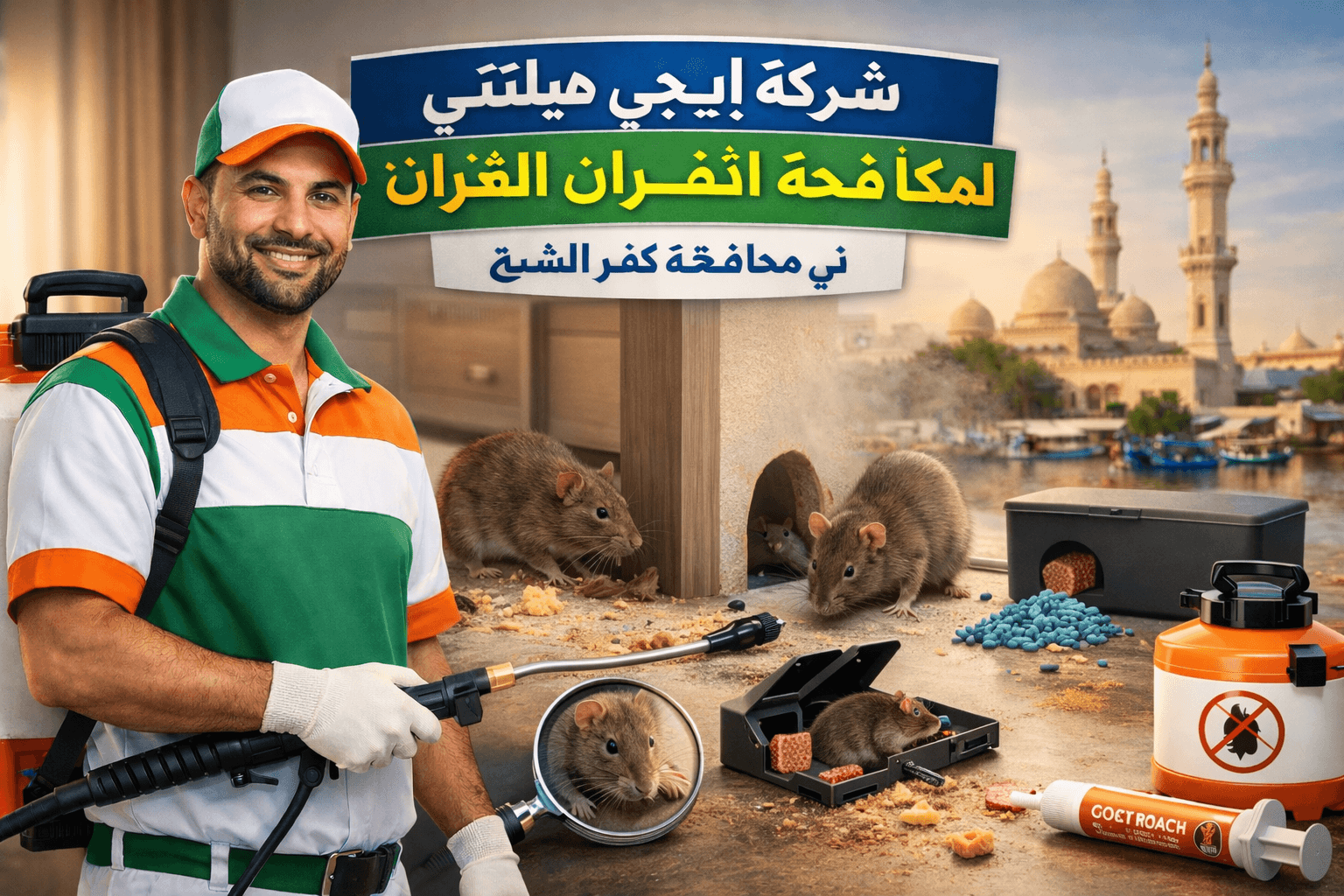 مكافحة الفئران فى كفر الشيخ