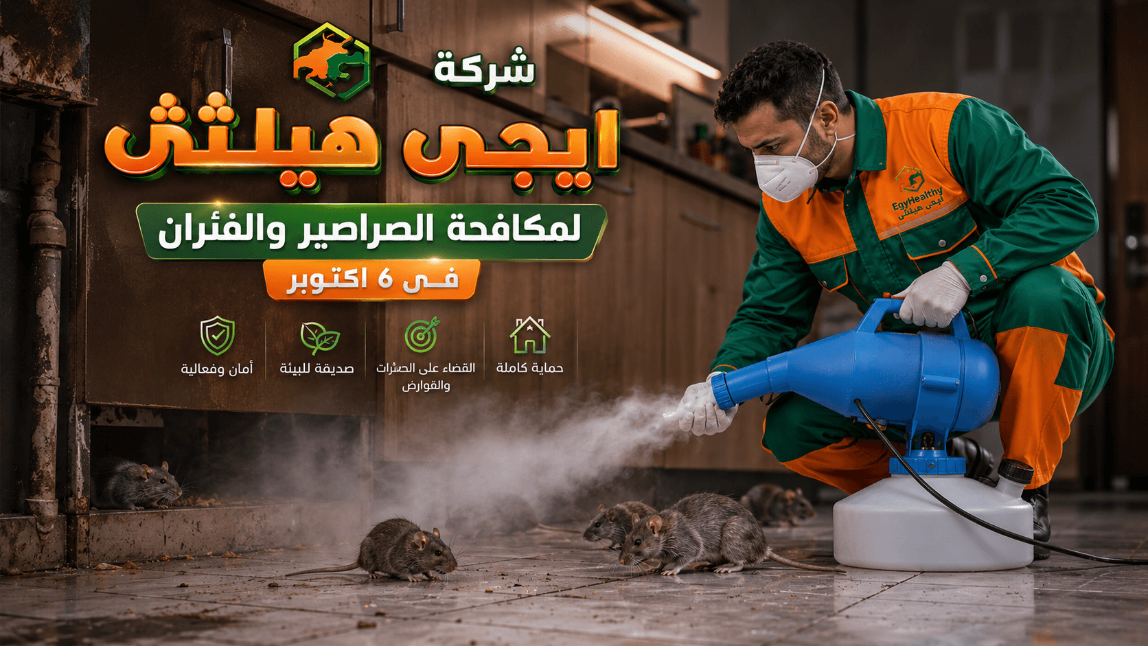 مكافحة الفئران في 6 أكتوبر