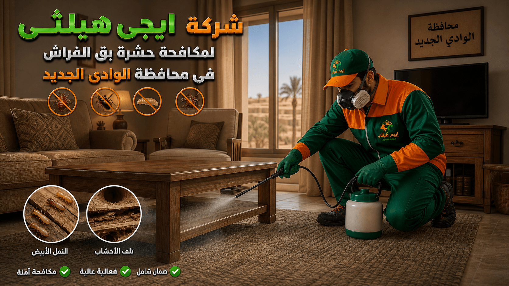 مكافحة النمل الأبيض في الوادي الجديد