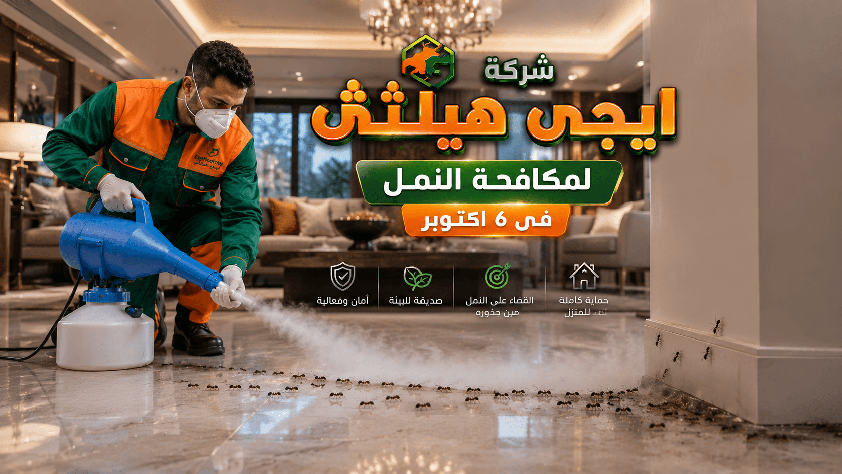 مكافحة النمل في 6 أكتوبر