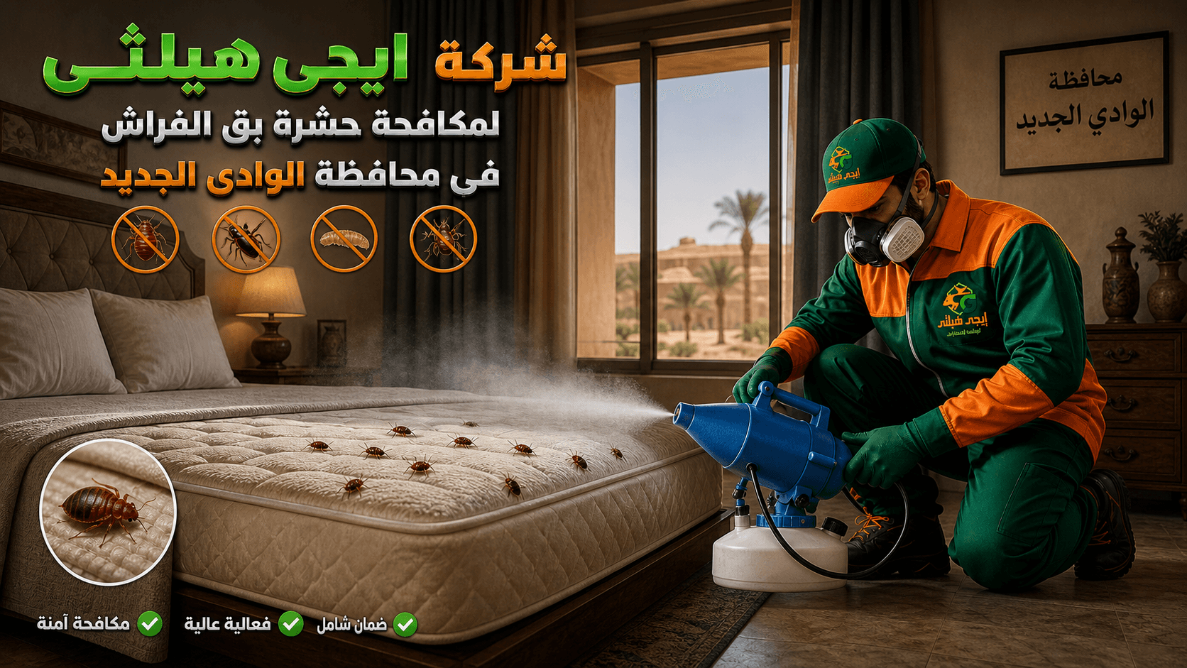مكافحة بق الفراش في الوادي الجديد