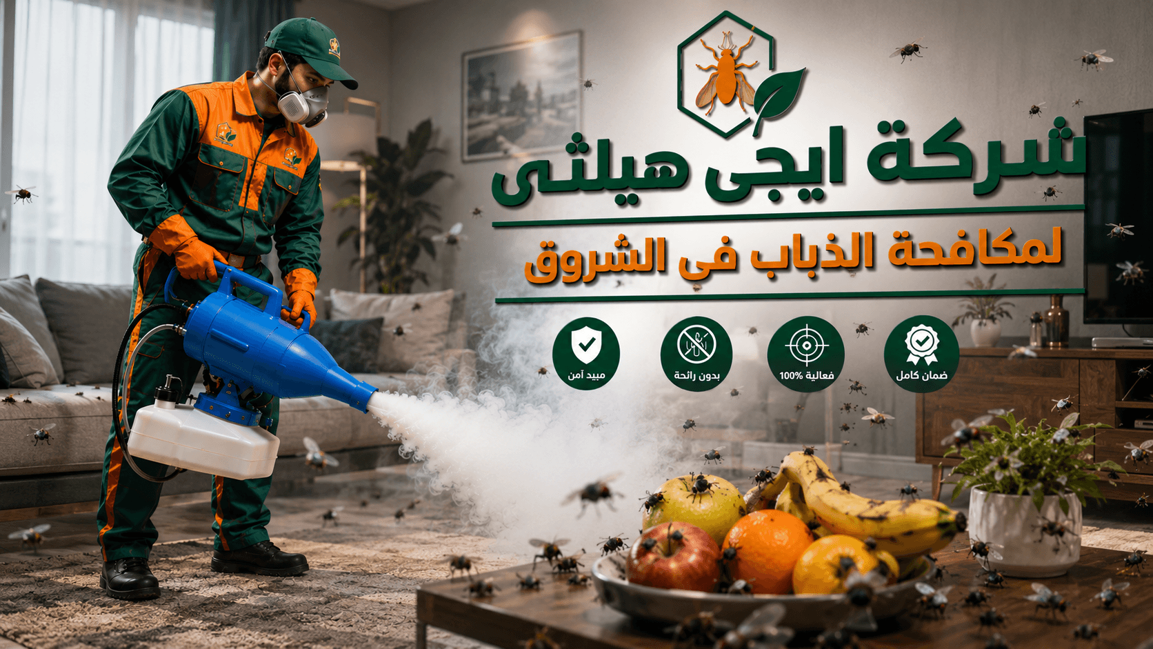 مكافحة البعوض والذباب والناموس في الشروق