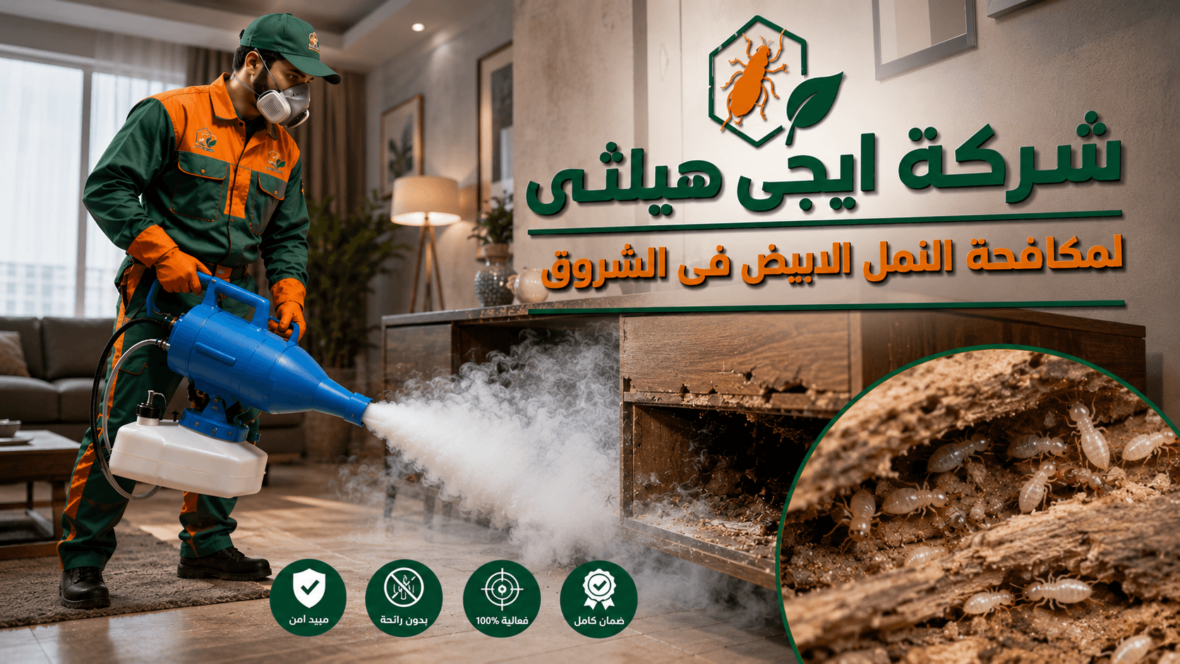 مكافحة النمل الأبيض في الشروق